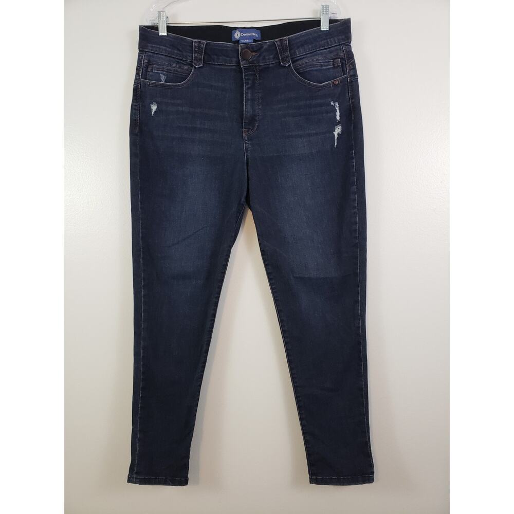 Democracy Ab Solution Womens Jeans Size 16 Stretch Skinny Blue Cottagecore
